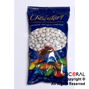 LENTEJAS DE CHOCOLATE CONFITADO BLANCA CHOCOLART X 500gr